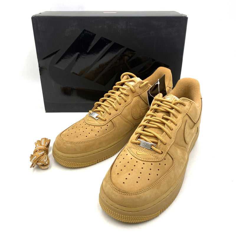 【中古美品】【メンズ】 × SUPREME シュプリーム AIR FORCE 1 LOW W SP DN1555-200 エア フォース 1 ロー スニーカー シューズ 靴 160-260211-as-11-izu サイズ：28.5cm カラー：FLAX/FLAX-GUM LIGHT BROWN 万代Net店