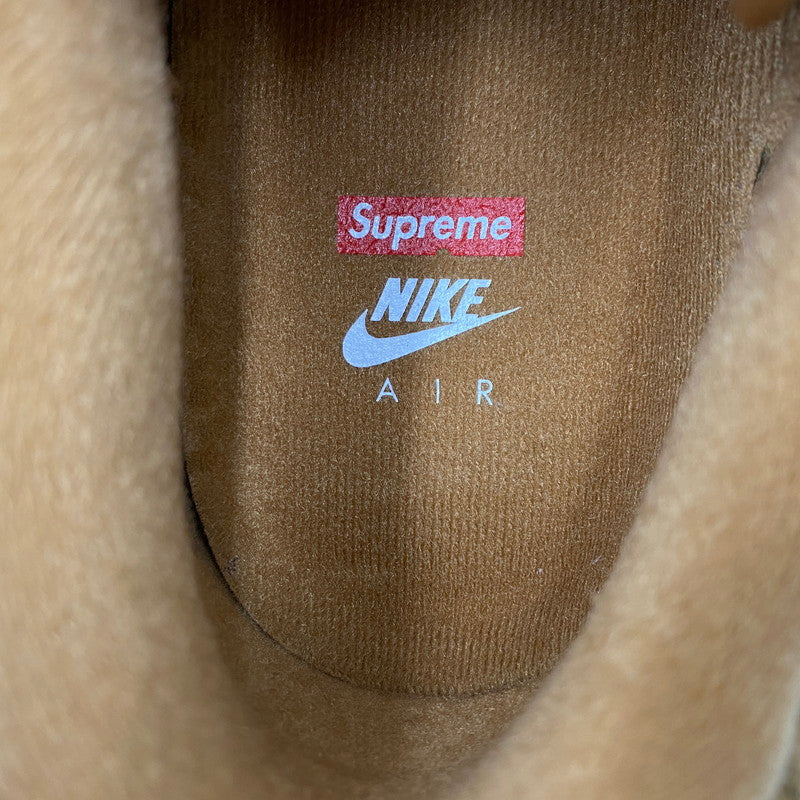 【中古美品】【メンズ】 × SUPREME シュプリーム AIR FORCE 1 LOW W SP DN1555-200 エア フォース 1 ロー スニーカー シューズ 靴 160-260211-as-11-izu サイズ：28.5cm カラー：FLAX/FLAX-GUM LIGHT BROWN 万代Net店