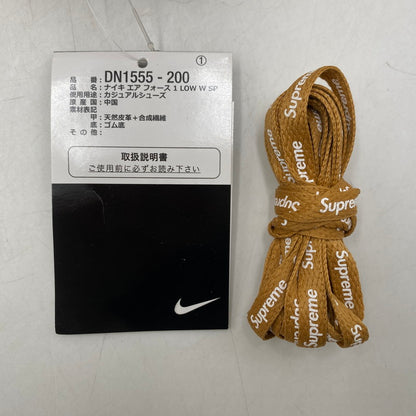 【中古美品】【メンズ】 × SUPREME シュプリーム AIR FORCE 1 LOW W SP DN1555-200 エア フォース 1 ロー スニーカー シューズ 靴 160-260211-as-11-izu サイズ：28.5cm カラー：FLAX/FLAX-GUM LIGHT BROWN 万代Net店
