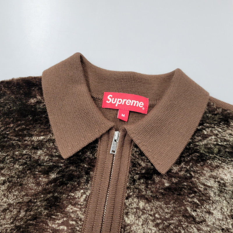 【中古品】【メンズ】 FAUX FUR ZIP UP CARDIGAN フェイク ファー ジップ アップ カーディガン 149-260330-as-02-izu サイズ：M カラー：ブラウン 万代Net店