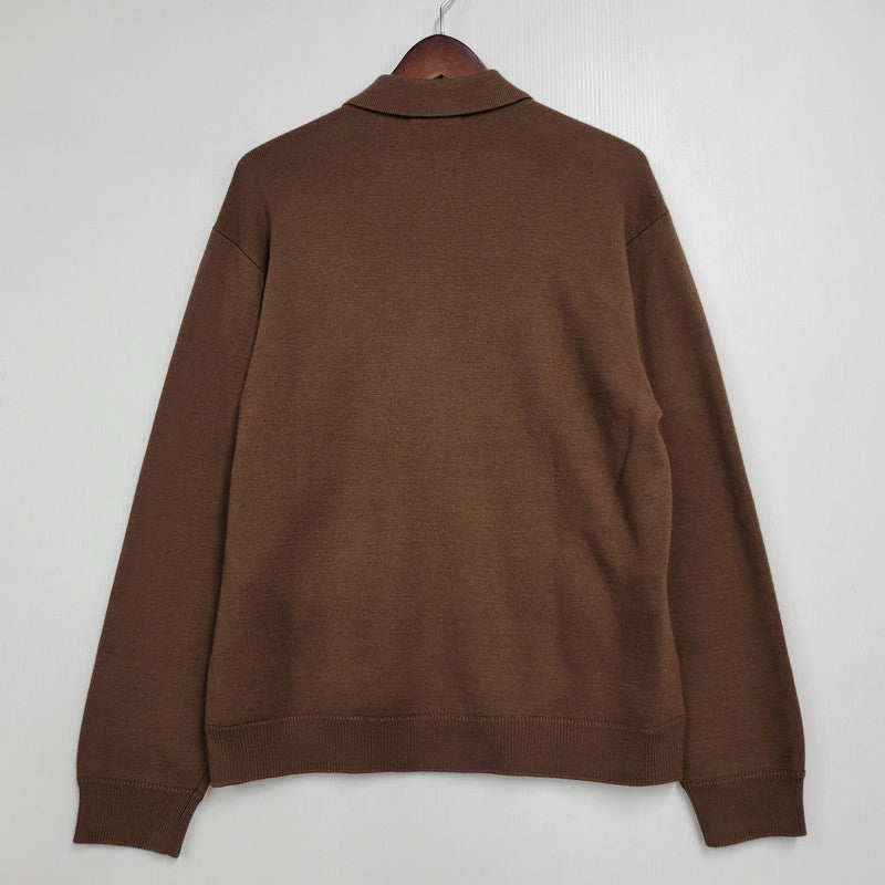 【中古品】【メンズ】 FAUX FUR ZIP UP CARDIGAN フェイク ファー ジップ アップ カーディガン 149-260330-as-02-izu サイズ：M カラー：ブラウン 万代Net店
