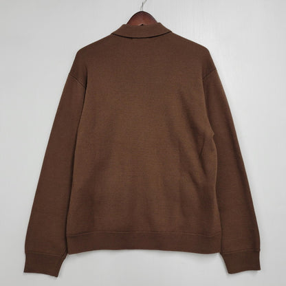 【中古品】【メンズ】 FAUX FUR ZIP UP CARDIGAN フェイク ファー ジップ アップ カーディガン 149-260330-as-02-izu サイズ：M カラー：ブラウン 万代Net店