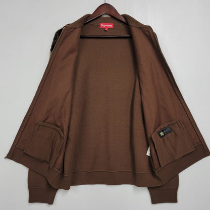 【中古品】【メンズ】 FAUX FUR ZIP UP CARDIGAN フェイク ファー ジップ アップ カーディガン 149-260330-as-02-izu サイズ：M カラー：ブラウン 万代Net店
