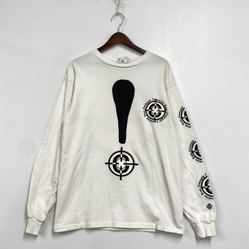 【中古品】【メンズ】 READY MADE レディメイド RE-CO-WH-00-00-203 22AW TARGET SMILE LS TEE ターゲット スマイル ロングスリーブ Tシャツ トップス 長袖 142-260320-ya-08-izu サイズ：S カラー：WHITE 万代Net店
