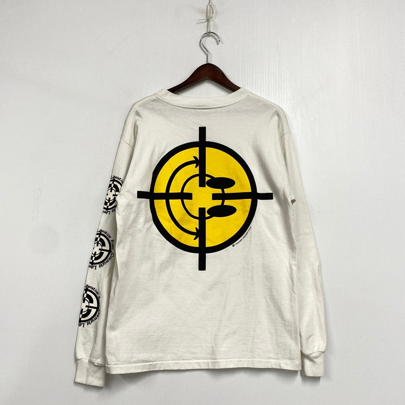【中古品】【メンズ】 READY MADE レディメイド RE-CO-WH-00-00-203 22AW TARGET SMILE LS TEE ターゲット スマイル ロングスリーブ Tシャツ トップス 長袖 142-260320-ya-08-izu サイズ：S カラー：WHITE 万代Net店