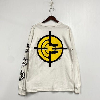 【中古品】【メンズ】 READY MADE レディメイド RE-CO-WH-00-00-203 22AW TARGET SMILE LS TEE ターゲット スマイル ロングスリーブ Tシャツ トップス 長袖 142-260320-ya-08-izu サイズ：S カラー：WHITE 万代Net店