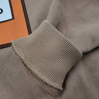 【中古品】【メンズ】 BURBERRY LONDON バーバリーロンドン LOGO-PRINT LOOPBACK COTTON-JERSEY SWEATSHIRT 4559628 ロゴプリント スウェット 141-260330-as-07-izu サイズ：XS カラー：ブラウン 万代Net店