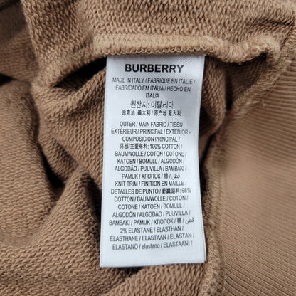 【中古品】【メンズ】 BURBERRY LONDON バーバリーロンドン LOGO-PRINT LOOPBACK COTTON-JERSEY SWEATSHIRT 4559628 ロゴプリント スウェット 141-260330-as-07-izu サイズ：XS カラー：ブラウン 万代Net店