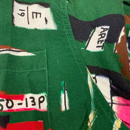 【中古品】【メンズ】 × JEANｰMICHEL BASQUIAT ジャン・ミシェル・バスキア HAWAIIAN SHIRT ショートスリーブ ハワイアン シャツ トップス 142-260320-kh-03-izu サイズ：M カラー：グリーン系 万代Net店