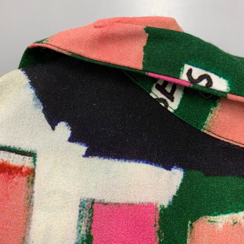 【中古品】【メンズ】 × JEANｰMICHEL BASQUIAT ジャン・ミシェル・バスキア HAWAIIAN SHIRT ショートスリーブ ハワイアン シャツ トップス 142-260320-kh-03-izu サイズ：M カラー：グリーン系 万代Net店