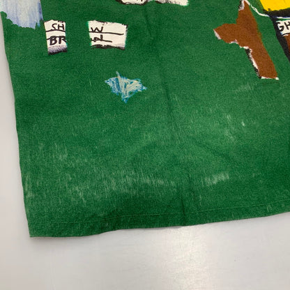 【中古品】【メンズ】 × JEANｰMICHEL BASQUIAT ジャン・ミシェル・バスキア HAWAIIAN SHIRT ショートスリーブ ハワイアン シャツ トップス 142-260320-kh-03-izu サイズ：M カラー：グリーン系 万代Net店