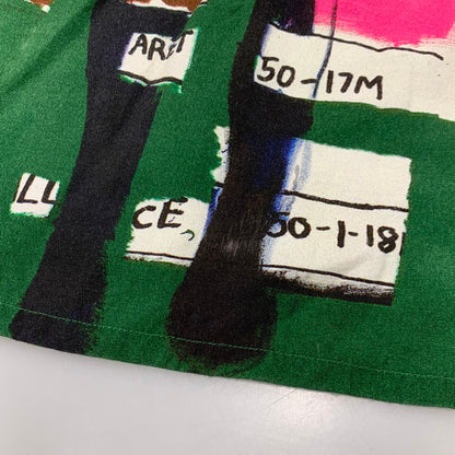 【中古品】【メンズ】 × JEANｰMICHEL BASQUIAT ジャン・ミシェル・バスキア HAWAIIAN SHIRT ショートスリーブ ハワイアン シャツ トップス 142-260320-kh-03-izu サイズ：M カラー：グリーン系 万代Net店