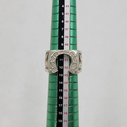 【中古品】【メンズ/レディース】 USED 925 HORSESHOE RING ホースシューリング 指輪 アクセサリー 193-260205-as-16-izu カラー：シルバー 万代Net店