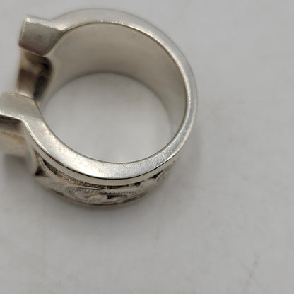 【中古品】【メンズ/レディース】 USED 925 HORSESHOE RING ホースシューリング 指輪 アクセサリー 193-260205-as-16-izu カラー：シルバー 万代Net店