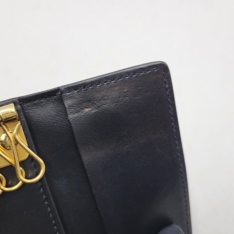 【中古品】【メンズ/レディース】 BURBERRY バーバリー TB HARDWARE GRAINY キーケース 6連 183-260205-as-17-izu カラー：ブラック 万代Net店