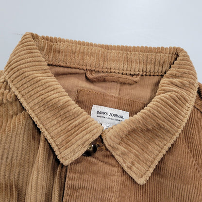 【中古美品】【メンズ】 BANKS バンクス DRIFTER WABI JACKET AJT0107 コーデュロイ ジャケット 長袖 シャツ トップス 142-260202-ay-05-izu サイズ：M カラー：DARK TOFFEE 万代Net店