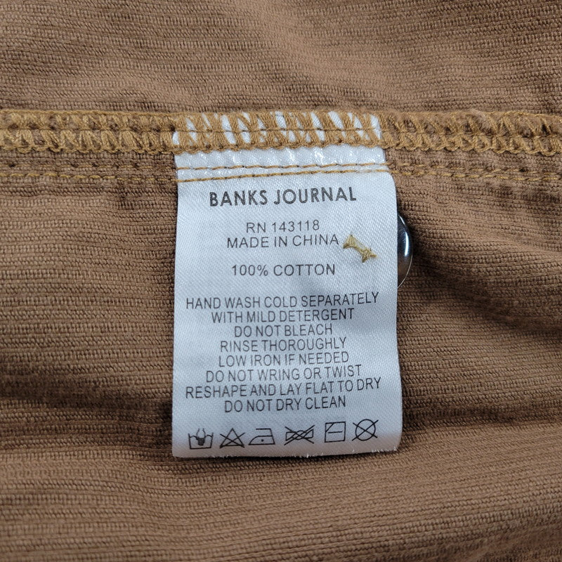 【中古美品】【メンズ】 BANKS バンクス DRIFTER WABI JACKET AJT0107 コーデュロイ ジャケット 長袖 シャツ トップス 142-260202-ay-05-izu サイズ：M カラー：DARK TOFFEE 万代Net店