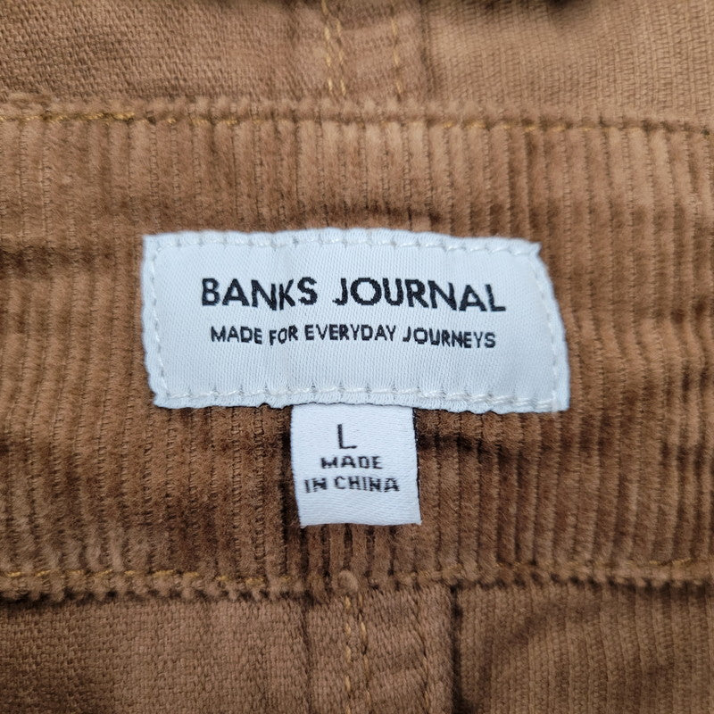 【中古美品】【メンズ】 BANKS バンクス DRIFTER WABI JACKET AJT0107 コーデュロイ ジャケット 長袖 シャツ トップス 142-260202-ay-06-izu サイズ：L カラー：DARK TOFFEE 万代Net店