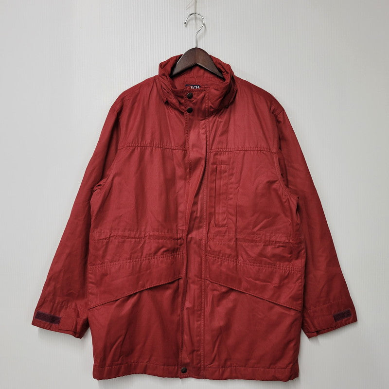 【中古品】【メンズ】 CHAPS チャップス MOUNTAIN PARKA 1534-4291 マウンテンパーカー ジャケット アウター 146-260206-as-08-izu サイズ：M カラー：レッド 万代Net店