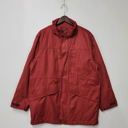 【中古品】【メンズ】 CHAPS チャップス MOUNTAIN PARKA 1534-4291 マウンテンパーカー ジャケット アウター 146-260206-as-08-izu サイズ：M カラー：レッド 万代Net店