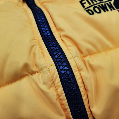 【中古品】【メンズ】 FIRST DOWN ファーストダウン REVERSIBLE DOWN VEST FD-24072 リバーシブル ダウンベスト 144-260206-as-05-izu サイズ：M カラー：イエロー/ブラック 万代Net店