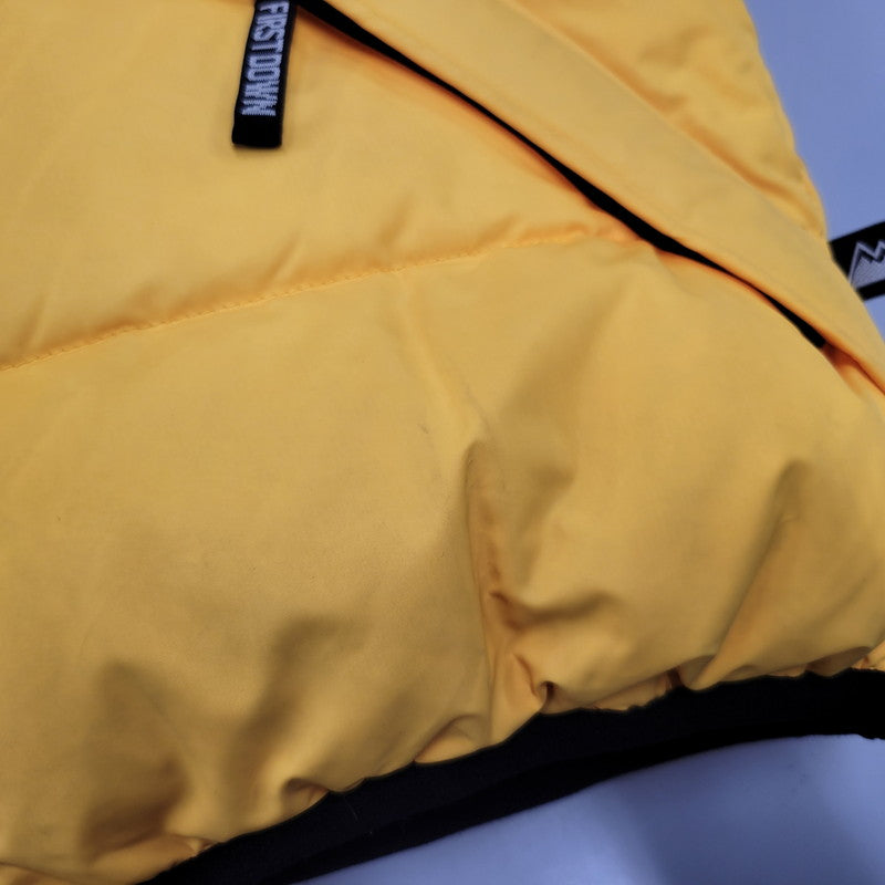 【中古品】【メンズ】 FIRST DOWN ファーストダウン REVERSIBLE DOWN VEST FD-24072 リバーシブル ダウンベスト 144-260206-as-05-izu サイズ：M カラー：イエロー/ブラック 万代Net店