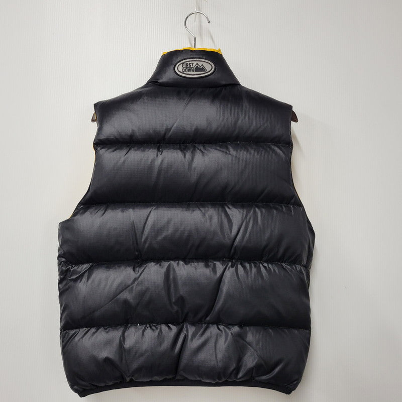 【中古品】【メンズ】 FIRST DOWN ファーストダウン REVERSIBLE DOWN VEST FD-24072 リバーシブル ダウンベスト 144-260206-as-05-izu サイズ：M カラー：イエロー/ブラック 万代Net店