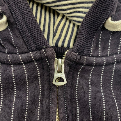 【中古品】【メンズ】 WABASH STRIPE JIP PARKA ウォバッシュストライプジップパーカー トップス 145-260205-tt-09-izu サイズ：S カラー：ネイビー 万代Net店