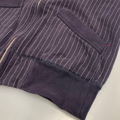 【中古品】【メンズ】 WABASH STRIPE JIP PARKA ウォバッシュストライプジップパーカー トップス 145-260205-tt-09-izu サイズ：S カラー：ネイビー 万代Net店