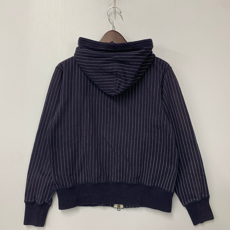 【中古品】【メンズ】 WABASH STRIPE JIP PARKA ウォバッシュストライプジップパーカー トップス 145-260205-tt-09-izu サイズ：S カラー：ネイビー 万代Net店