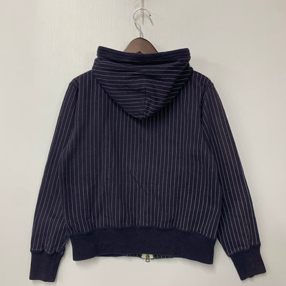 【中古品】【メンズ】 WABASH STRIPE JIP PARKA ウォバッシュストライプジップパーカー トップス 145-260205-tt-09-izu サイズ：S カラー：ネイビー 万代Net店