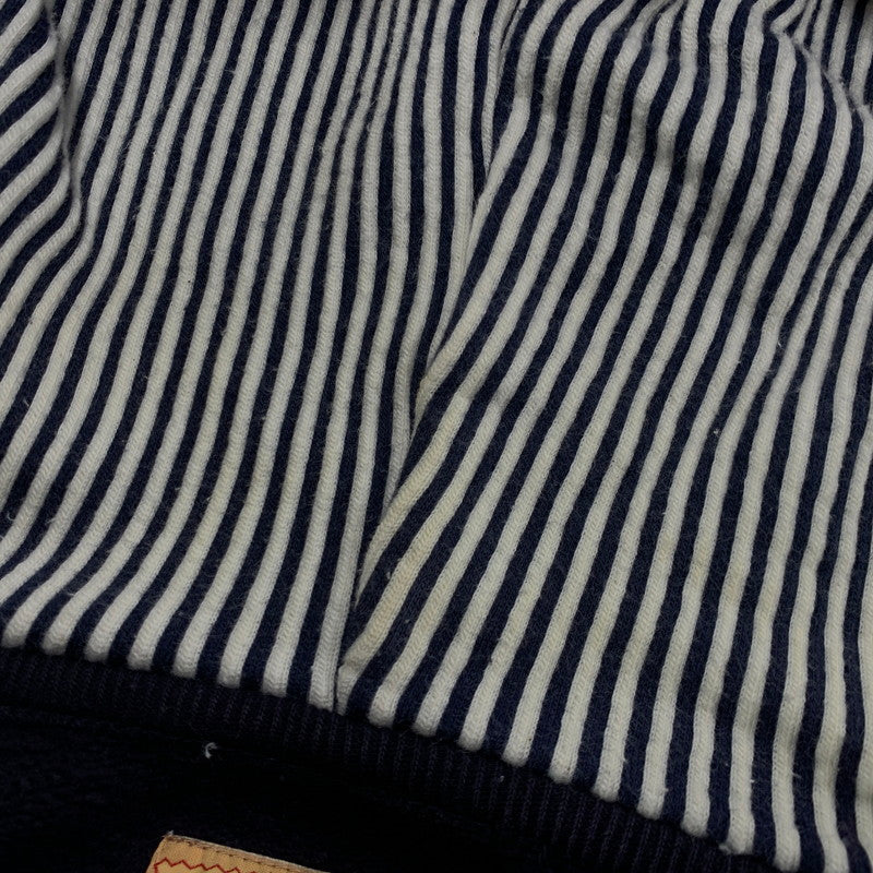 【中古品】【メンズ】 WABASH STRIPE JIP PARKA ウォバッシュストライプジップパーカー トップス 145-260205-tt-09-izu サイズ：S カラー：ネイビー 万代Net店