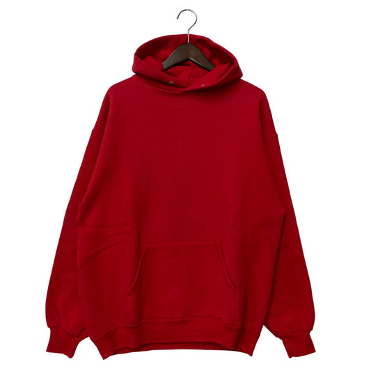 【現状渡し品】【メンズ】 JERZEES SUPER SWEATS ジャージーズスーパースウェット USA製 PLAIN HOODED SWEATSHIRT プレーン フーデッド スウェットシャツ パーカー 146-260211-tt-11-izu サイズ：XL カラー：レッド 万代Net店