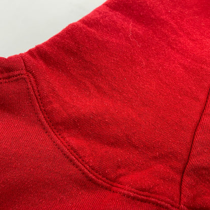 【現状渡し品】【メンズ】 JERZEES SUPER SWEATS ジャージーズスーパースウェット USA製 PLAIN HOODED SWEATSHIRT プレーン フーデッド スウェットシャツ パーカー 146-260211-tt-11-izu サイズ：XL カラー：レッド 万代Net店