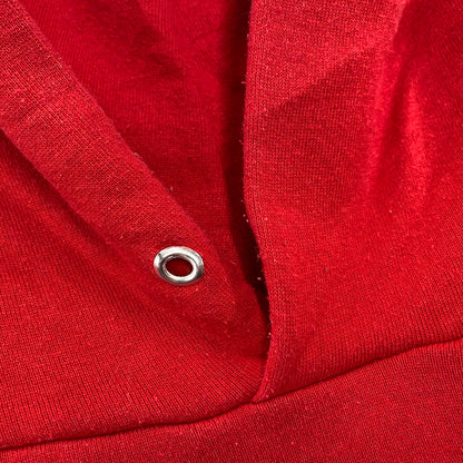 【現状渡し品】【メンズ】 JERZEES SUPER SWEATS ジャージーズスーパースウェット USA製 PLAIN HOODED SWEATSHIRT プレーン フーデッド スウェットシャツ パーカー 146-260211-tt-11-izu サイズ：XL カラー：レッド 万代Net店