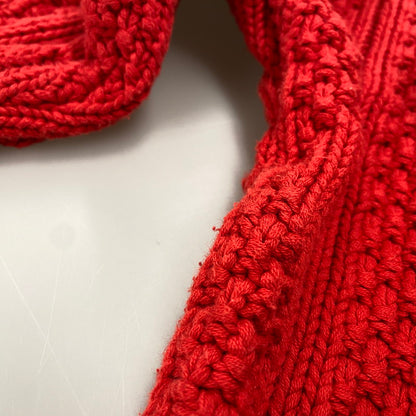 【中古品】【メンズ】 OLD GAP オールドギャップ V-NECK COTTON TILDEN KNIT SWEATER Vネック コットン チルデン ニット セーター トップス 長袖 146-260206-kh-15-izu サイズ：L カラー：レッド系 万代Net店