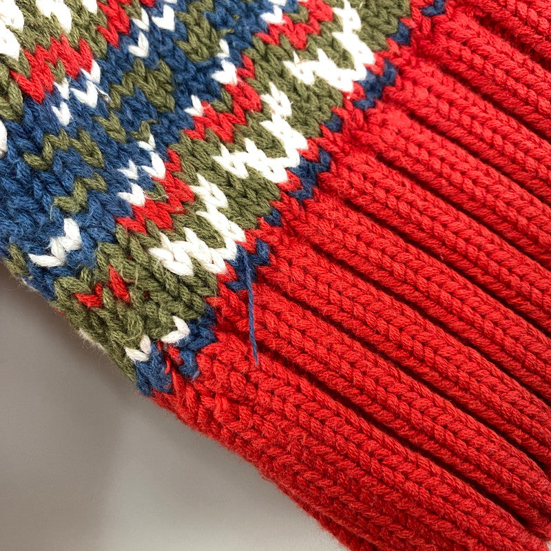 【中古品】【メンズ】 OLD GAP オールドギャップ V-NECK COTTON TILDEN KNIT SWEATER Vネック コットン チルデン ニット セーター トップス 長袖 146-260206-kh-15-izu サイズ：L カラー：レッド系 万代Net店