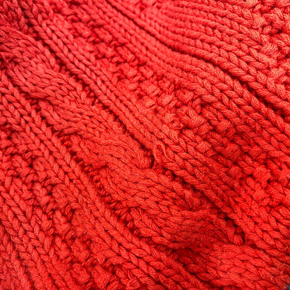 【中古品】【メンズ】 OLD GAP オールドギャップ V-NECK COTTON TILDEN KNIT SWEATER Vネック コットン チルデン ニット セーター トップス 長袖 146-260206-kh-15-izu サイズ：L カラー：レッド系 万代Net店