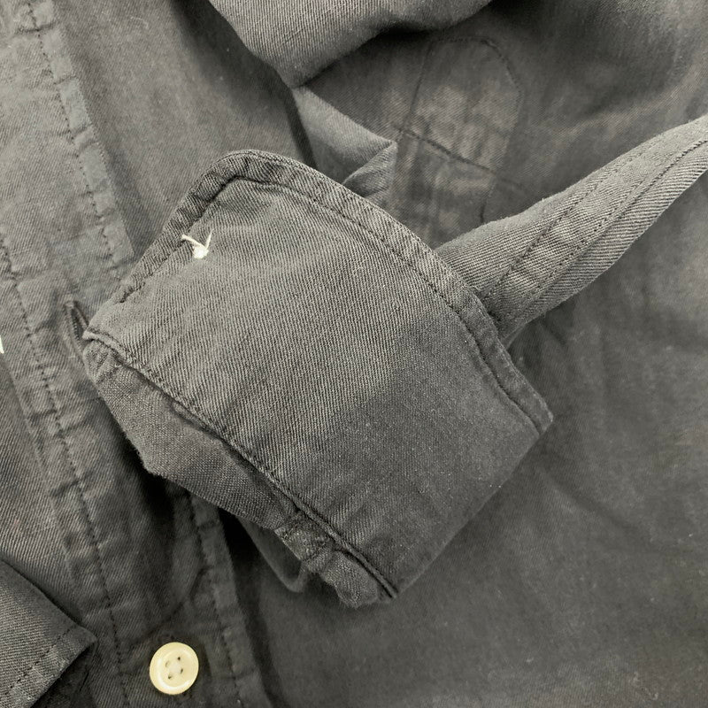【中古品】【メンズ】 LINEN SILK LS SHIRT リネン シルク ロングスリーブ シャツ 長袖 トップス 146-260203-as-06-izu サイズ：S カラー：ブラック 万代Net店