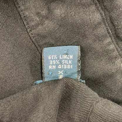 【中古品】【メンズ】 LINEN SILK LS SHIRT リネン シルク ロングスリーブ シャツ 長袖 トップス 146-260203-as-06-izu サイズ：S カラー：ブラック 万代Net店
