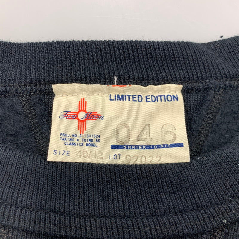 【中古美品】【メンズ】 TWO MOON トゥームーン 92022-79 両V丸胴スウェット トレーナー 長袖 トップス 145-260205-as-09-izu サイズ：40/42 カラー：ブラック 万代Net店