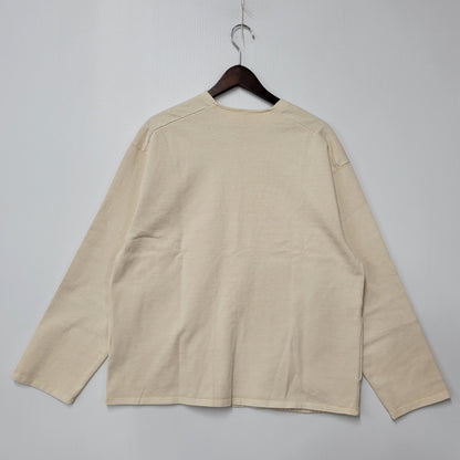 【中古美品】【メンズ】 SEABEES シービーズ HEAVY WEIGHT CARDIGAN 2523-SB35 ヘビーウェイト カーディガン 145-260206-as-17-izu サイズ：M カラー：ベージュ 万代Net店
