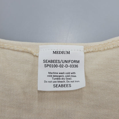 【中古美品】【メンズ】 SEABEES シービーズ HEAVY WEIGHT CARDIGAN 2523-SB35 ヘビーウェイト カーディガン 145-260206-as-17-izu サイズ：M カラー：ベージュ 万代Net店