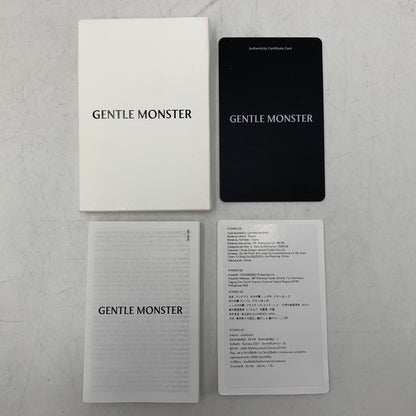 【中古品】【メンズ/レディース】 GENTLE MONSTER ジェントル モンスター BOLD ATOMIC 02 EYE WEAR ボールド アトミック ゼロツー アイウェア メガネ 眼鏡 203-260202-cs-02-izu サイズ：56□17-151 カラー：シルバー 万代Net店