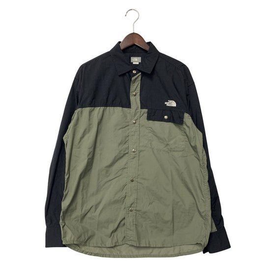 【中古品】【メンズ】 NUPTSE SHIRT NR11961 ヌプシ シャツ 長袖 トップス 144-260205-as-05-izu サイズ：L カラー：グリーン×ブラック 万代Net店