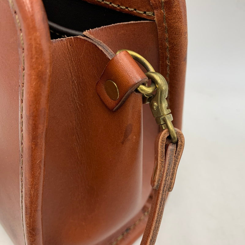 【現状渡し品】【レディース】 2WAY LEATHER BAG レザーバッグ ショルダー ハンド 鞄 カバン 188-260202-ay-02-izu カラー：ブラウン 万代Net店