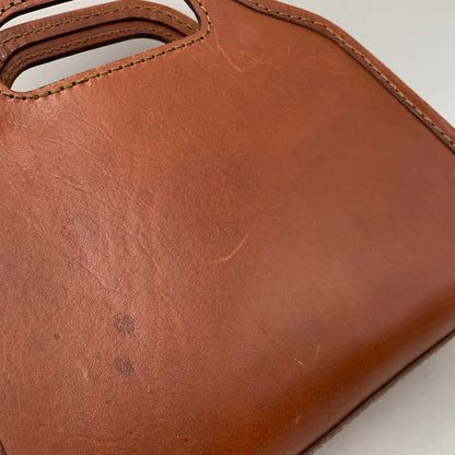 【現状渡し品】【レディース】 2WAY LEATHER BAG レザーバッグ ショルダー ハンド 鞄 カバン 188-260202-ay-02-izu カラー：ブラウン 万代Net店