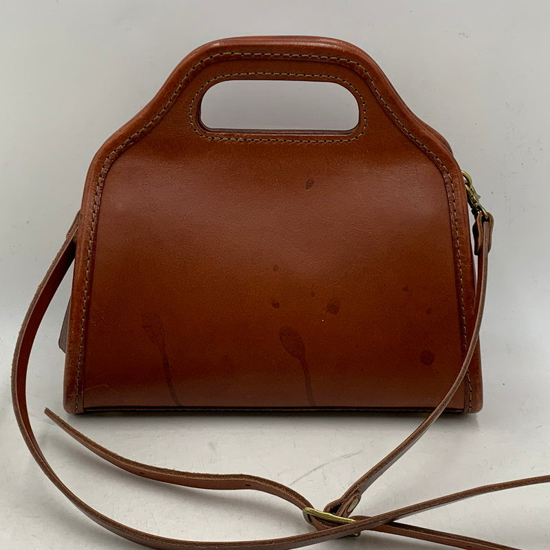 【現状渡し品】【レディース】 2WAY LEATHER BAG レザーバッグ ショルダー ハンド 鞄 カバン 188-260202-ay-02-izu カラー：ブラウン 万代Net店