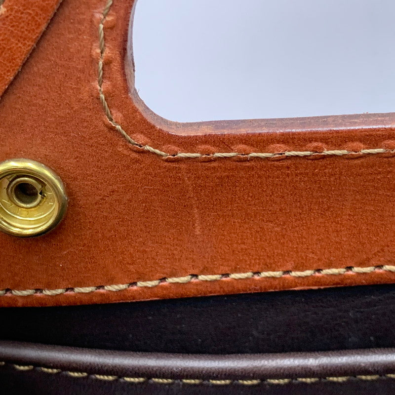【現状渡し品】【レディース】 2WAY LEATHER BAG レザーバッグ ショルダー ハンド 鞄 カバン 188-260202-ay-02-izu カラー：ブラウン 万代Net店