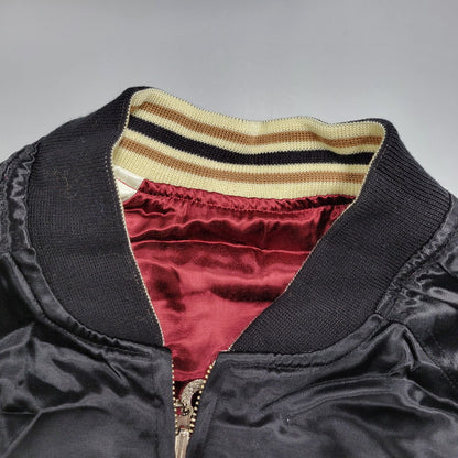 【中古美品】【メンズ】 B-R-M 爆裂爛漫娘 神輿×梟 SOUVENIR JACKET スーベニア ジャケット アウター 長袖 145-260202-kh-10-izu サイズ：42 カラー：ブラック×レッド系 万代Net店